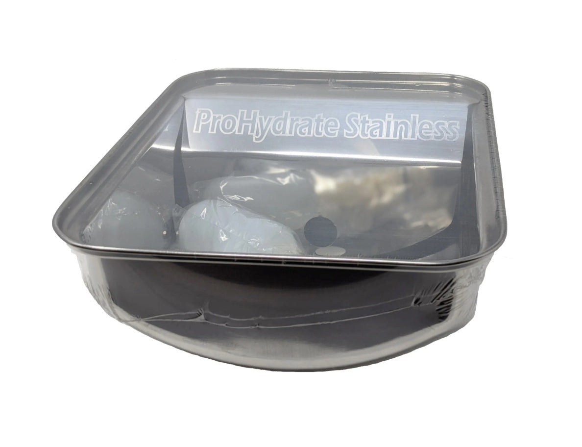 Bear Bear Pet ProHydrate Stainless Steel Waterer 1.5 Gallons Silver 12 x 10 x 5.25 For Pet With Love