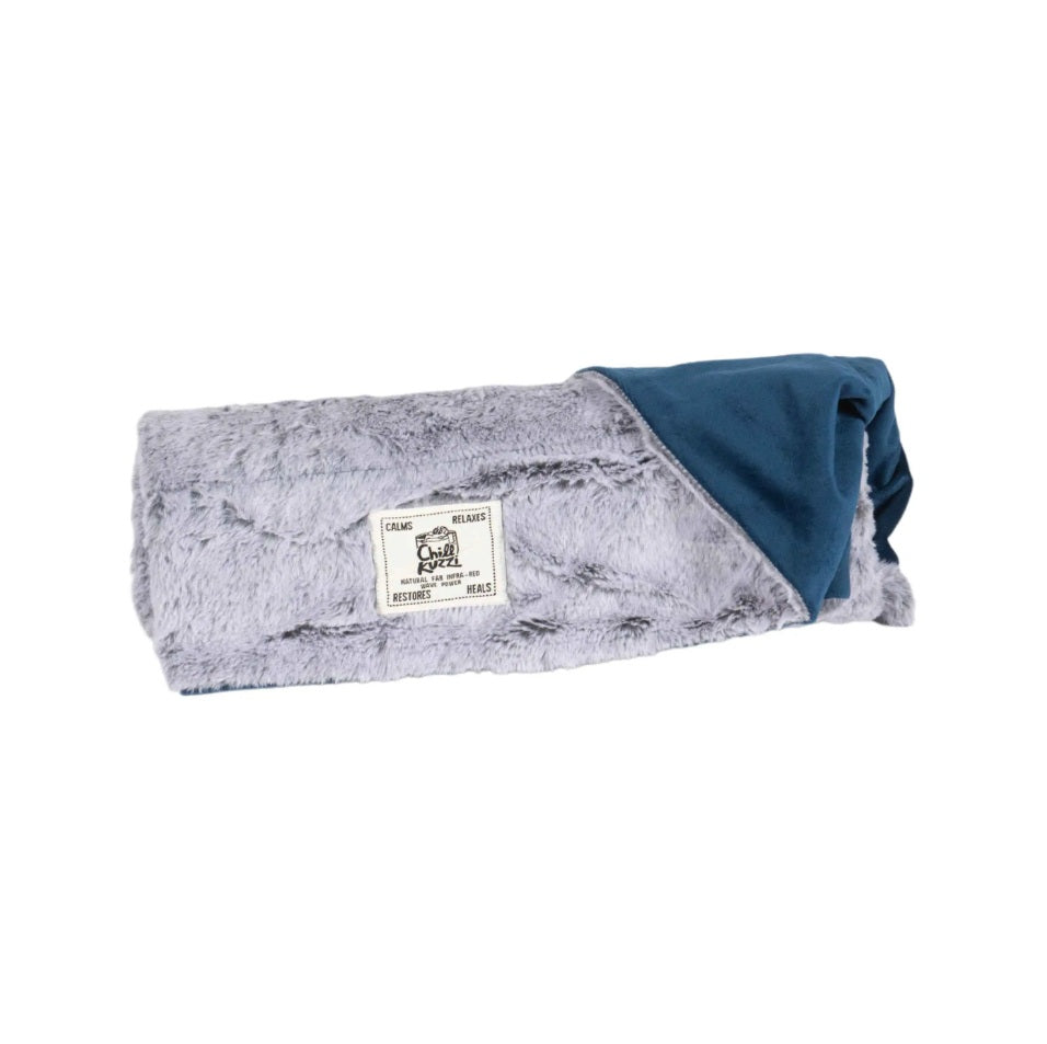 DGS Pet Products Chill Kuzzi FIR Blanket Medium Blue 30 x 40 x 0.5 For Pet With Love
