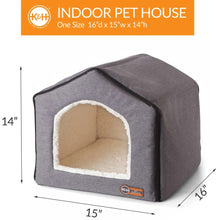 Load image into Gallery viewer, K&amp;H Pet Products Indoor Pet House Gray 16 x 15 x 14
