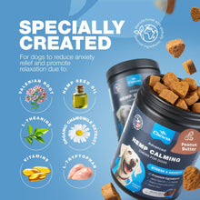 Load image into Gallery viewer, CHEWIA Hemp Calming  Treats &amp; Anxiety Relief for Dogs 180 Chews
