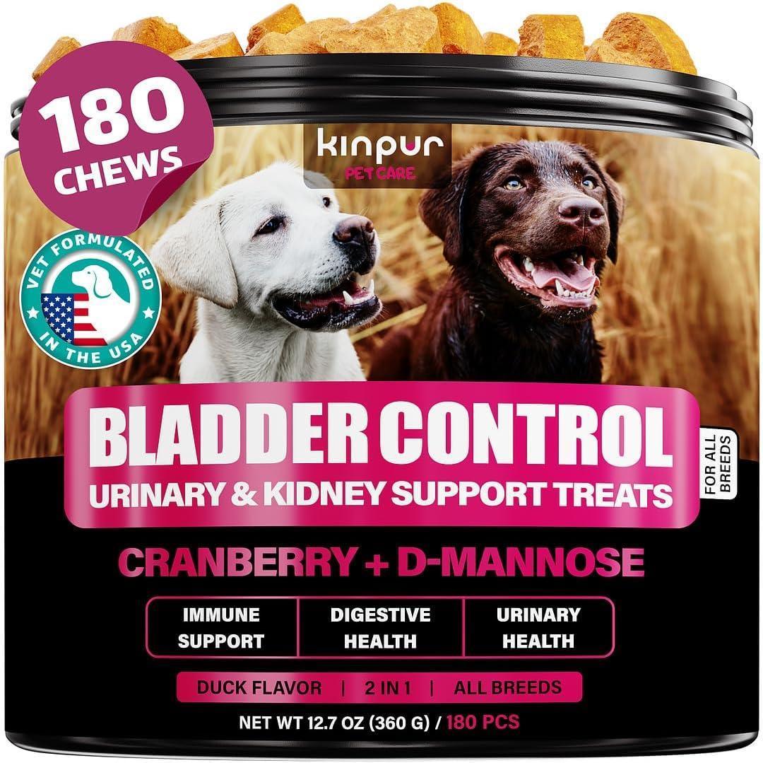 Kinpur Pet Care Dog UTI Treatment w/Cranberry 180 Chews For Pet With Love