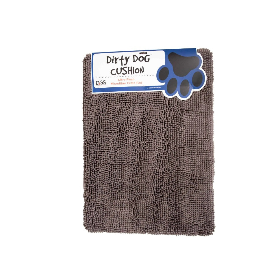 DGS Pet Products Dirty Dog Cushion Pad Extra Extra Large Grey 30 x 48 x 2.5 For Pet With Love