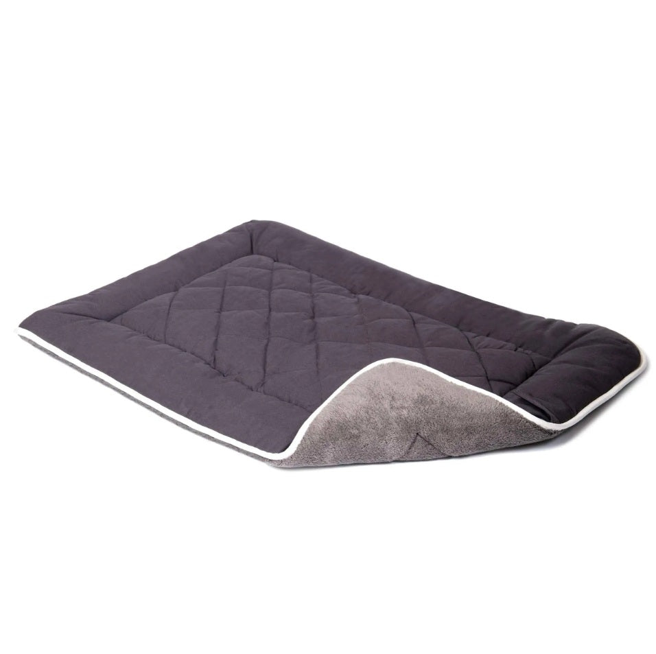 DGS Pet Products Pet Cotton Canvas Sleeper Cushion Extra Large Pebble Grey 28 x 42 x 1 For Pet With Love