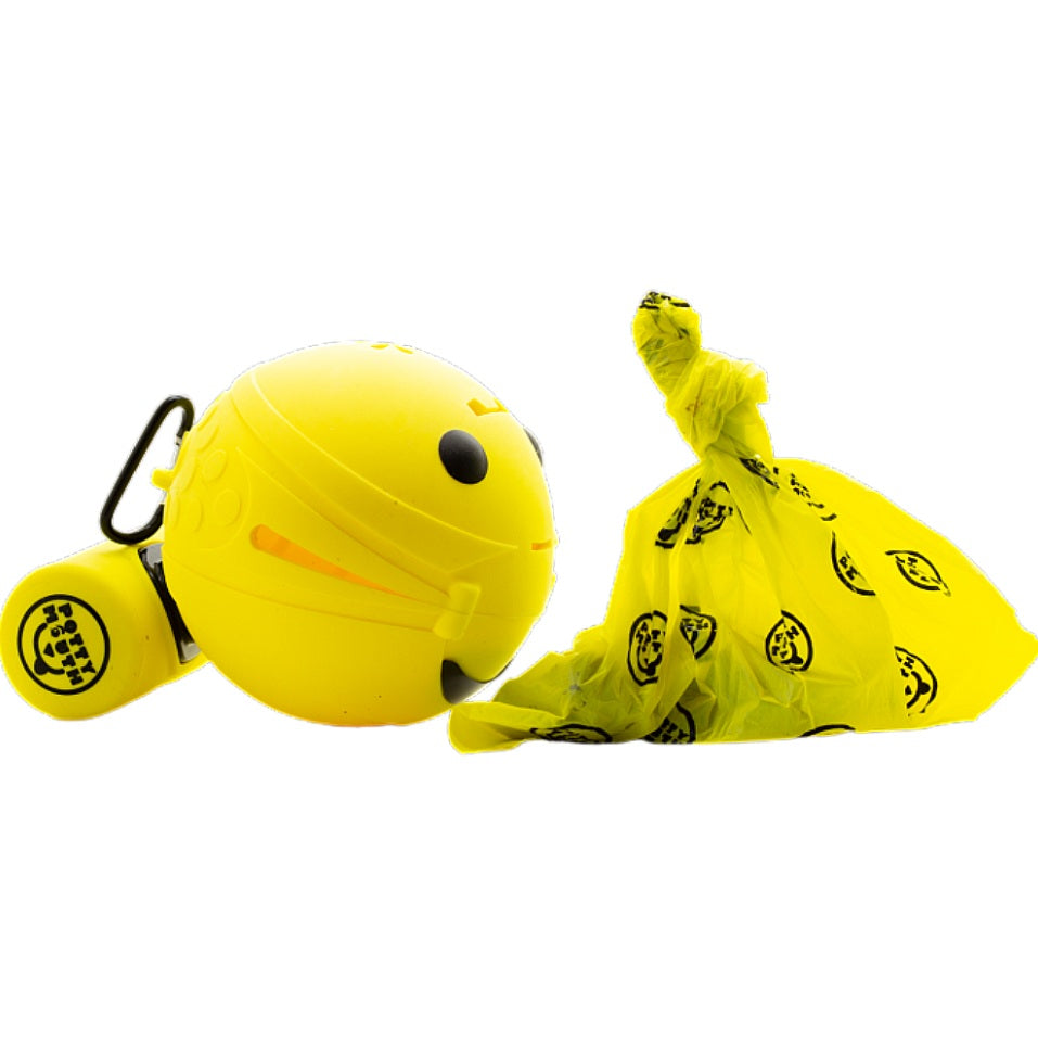 Potty Mouth Portable Hygienic Pooper Scooper Large Yellow 4.3 x 4.3 x 4.3 For Pet With Love