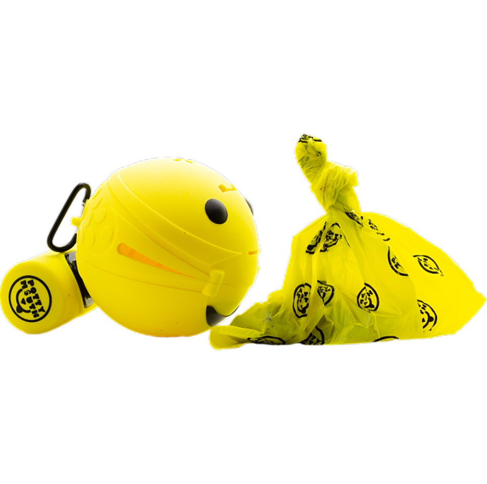 Potty Mouth Portable Hygienic Pooper Scooper Medium Yellow 3.5 x 3.5 x 3.5 For Pet With Love