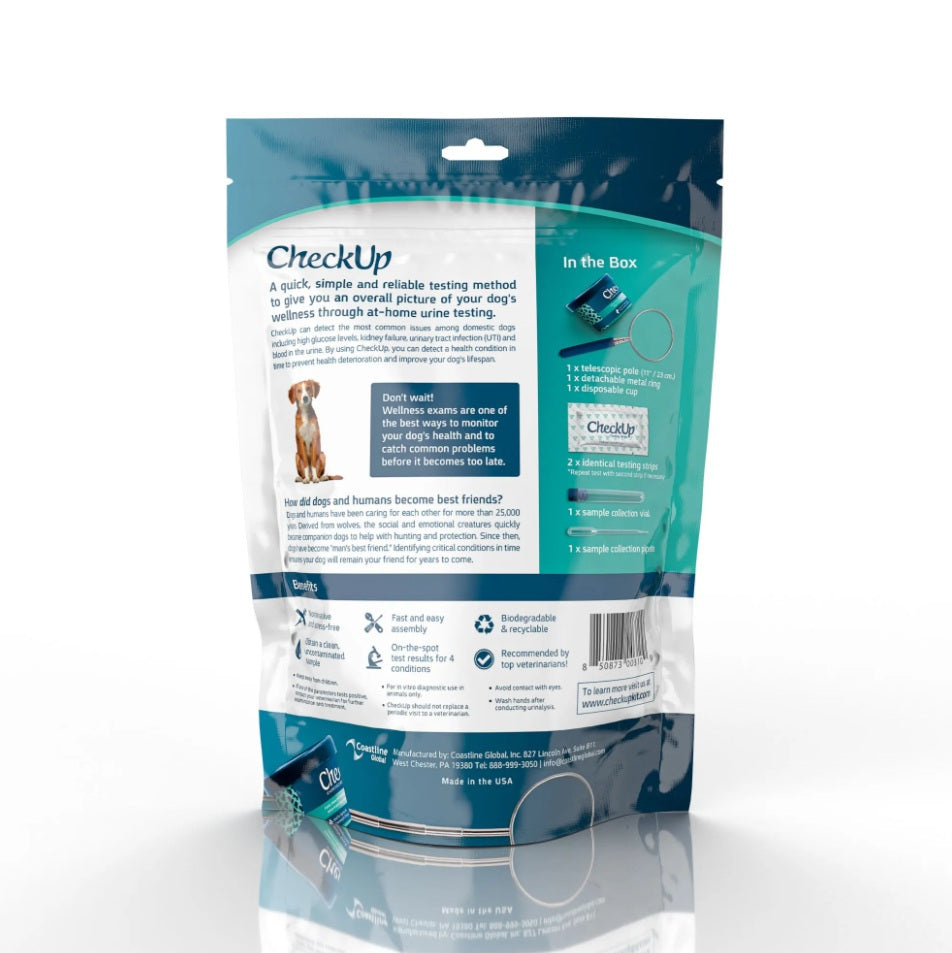 Coastline Global CheckUp At Home Wellness Test for Dogs 3 x 7 x 8.5 For Pet With Love