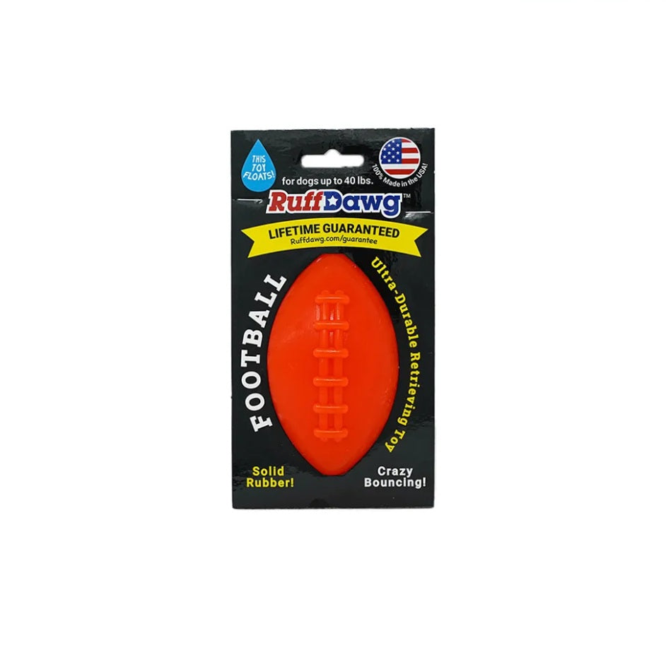 Ruff Dawg Football Dog Toy Assorted Small 4 x 2.5 x 2.5 For Pet With Love