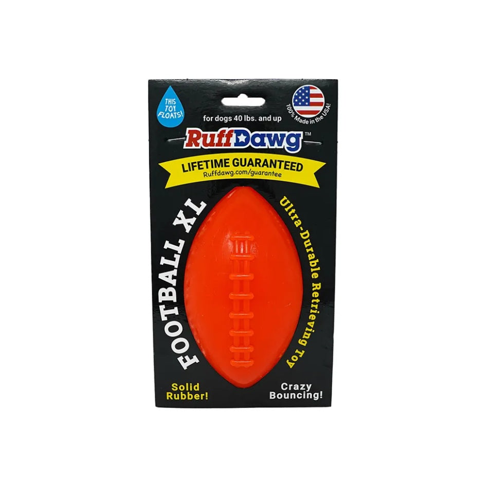 Ruff Dawg Football Dog Toy Assorted X-Large 6 x 3 x 3 For Pet With Love