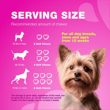 Load image into Gallery viewer, CHEWIA Cranberry Dog UTI Treatment Supplement for Bladder &amp; Kidney Health 180 Ct
