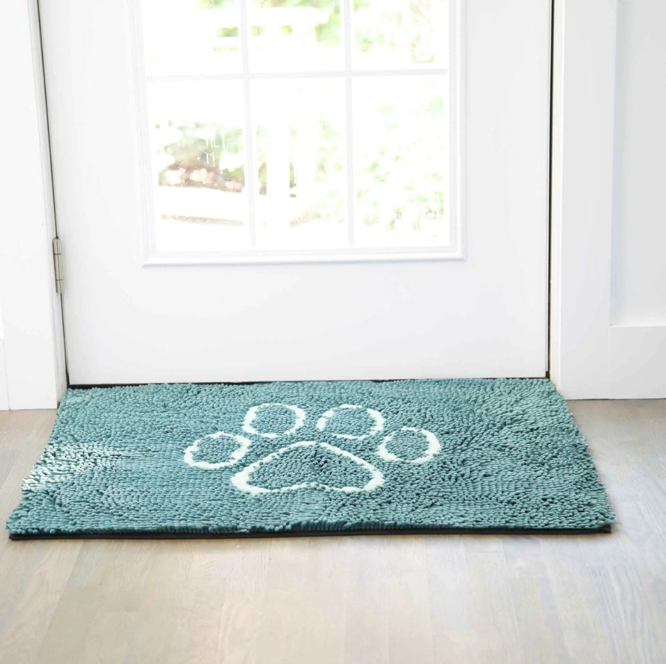 DGS Pet Products Dirty Dog Door Mat Large Pacific Blue 35 x 26 x 2 For Pet With Love