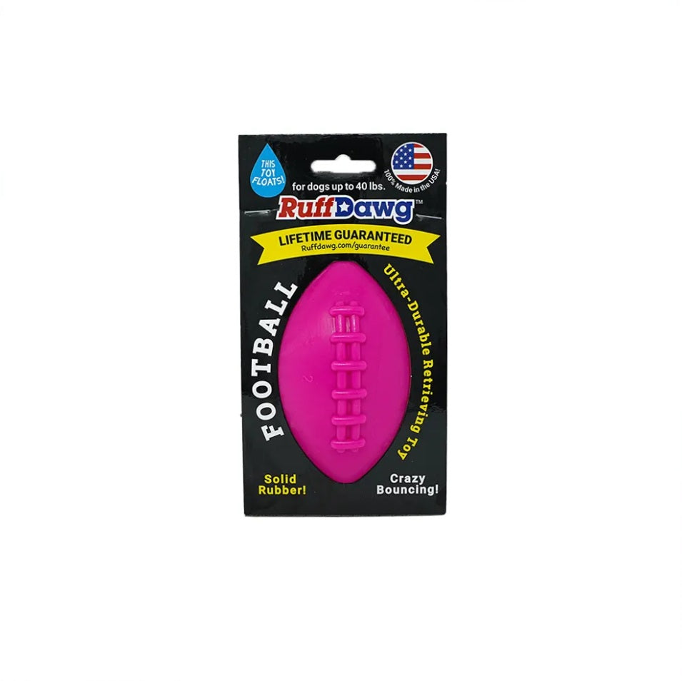 Ruff Dawg Football Dog Toy Assorted Small 4 x 2.5 x 2.5 For Pet With Love