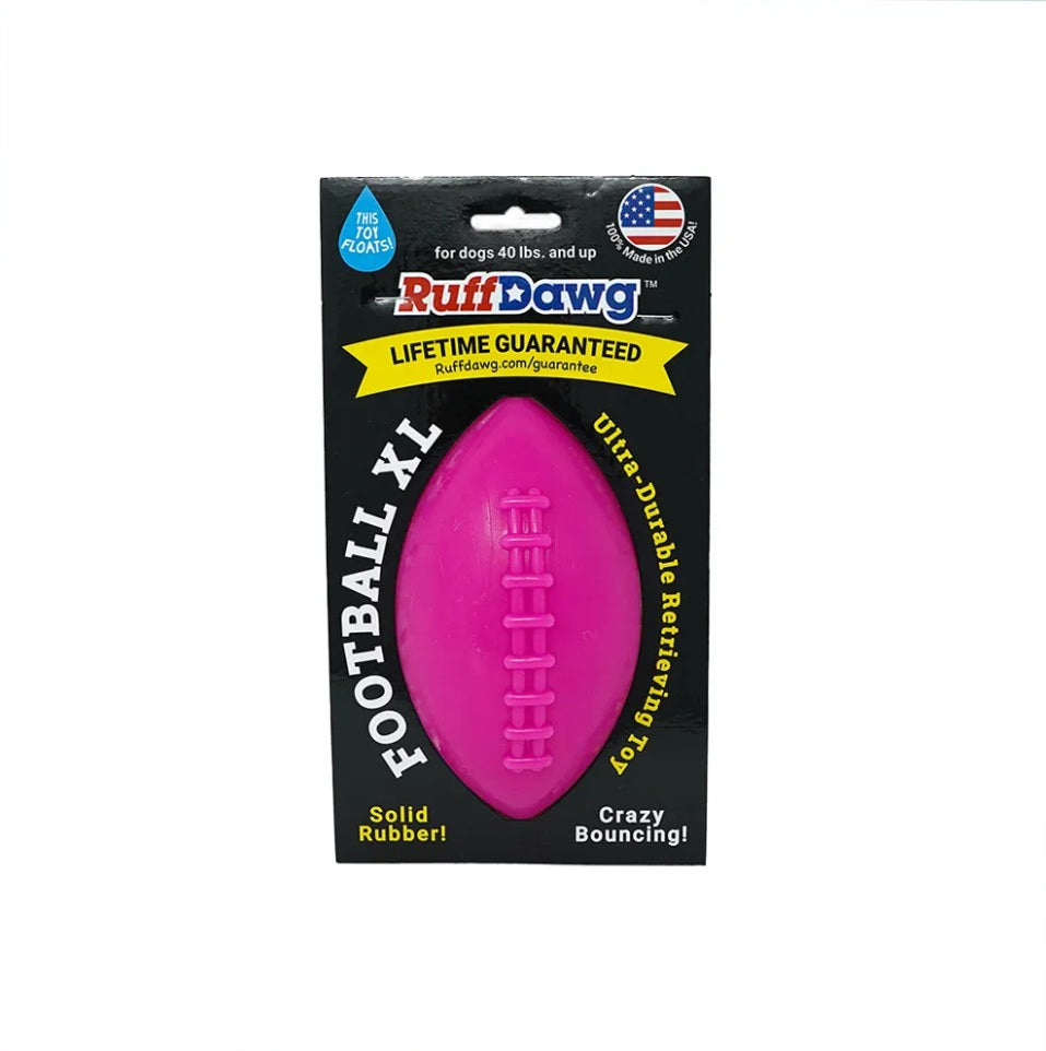 Ruff Dawg Football Dog Toy Assorted X-Large 6 x 3 x 3 For Pet With Love