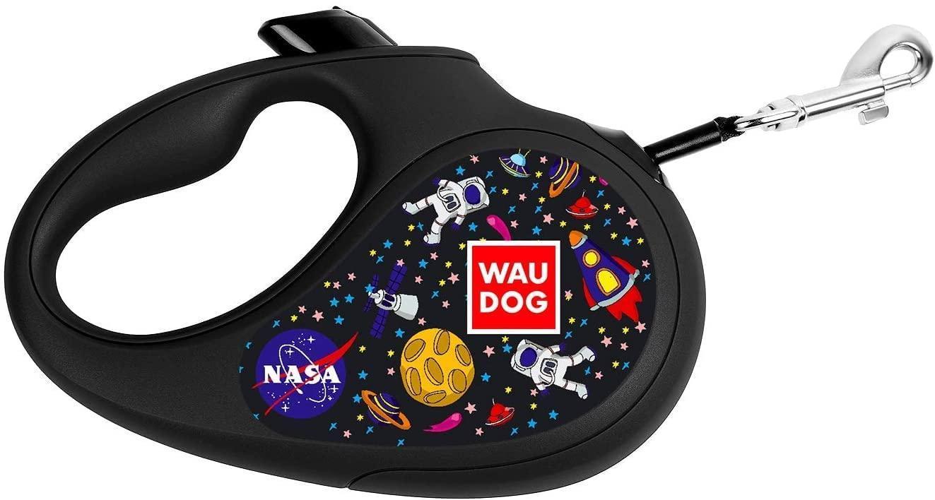 WAUDOG Retractable Heavy Duty Dog Leash - 10 Ft - 360° Tangle Free - XS - NASA For Pet With Love