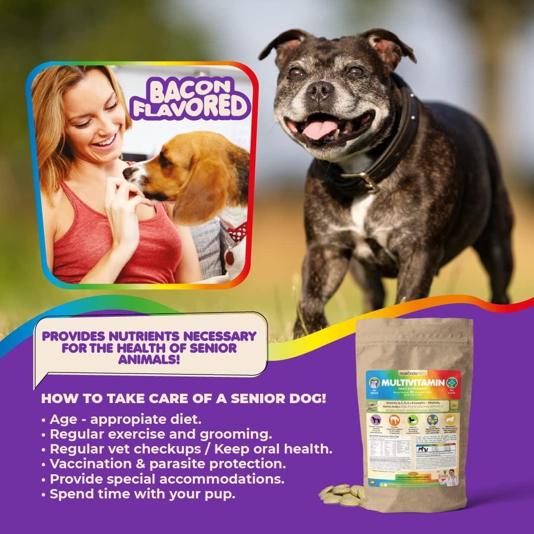 Makondo Pets Prenatal Multivitamins for Dogs & Cats with Folic Acid Minerals & Amino Acids For Pet With Love