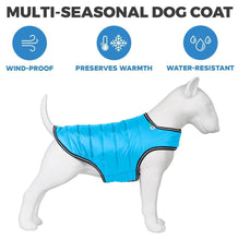 Load image into Gallery viewer, AiryVest Waterproof Dog Warm Puffer Jacket for Cold Weather  XXS  Blue
