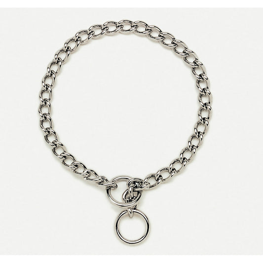 Coastal Pet Products Titan Training Chain Collar 4.0mm Silver For Pet With Love
