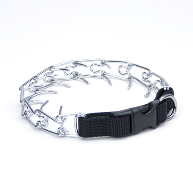 Coastal Pet Products Titan Easy-On Dog Prong Training Collar with Buckle Medium Silver 17.5 x 2.50 x 2