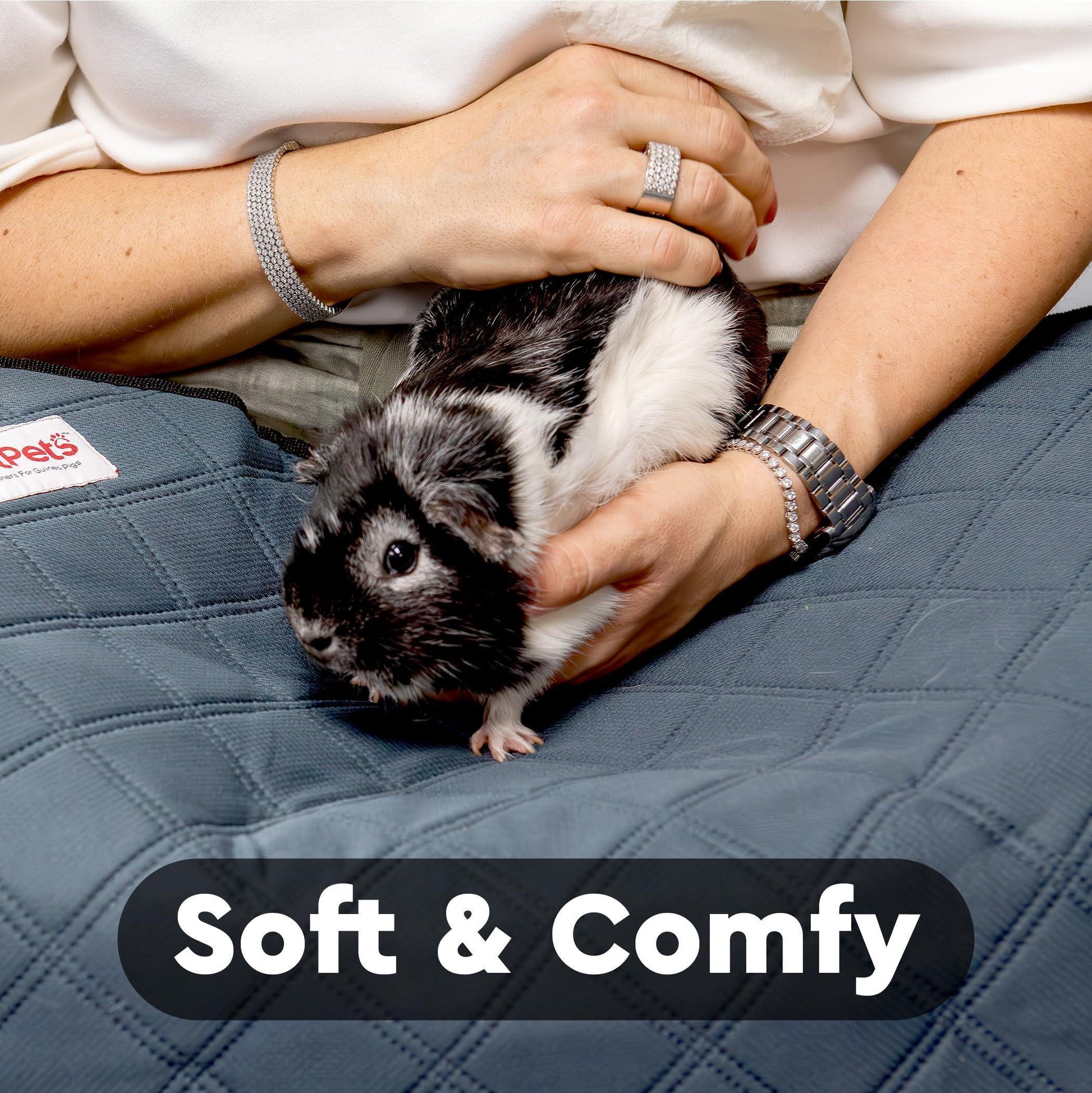 LUFTPETS Washable Small Animal Cage Liners for C&C 2'x4' (57" x28" ) Habitats. 2-Pack. Easy to Clean, Absorbent, Waterproof & Non Slip. For Pet With Love