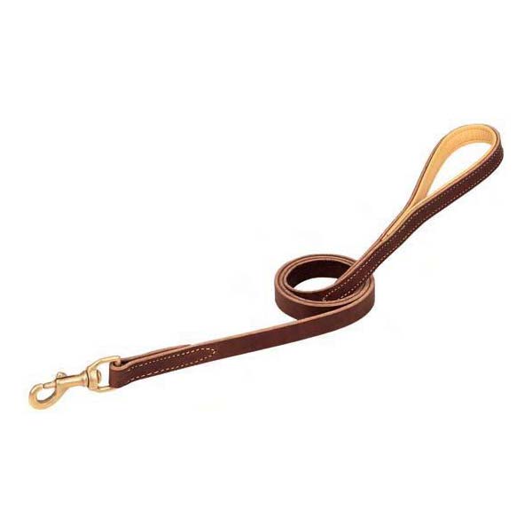 Weaver Deer Ridge Leather Leash Chestnut 5/8 x 72 For Pet With Love