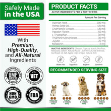 Load image into Gallery viewer, YUMA'S Hemp Calming Anxiety Relief &amp; Stress Relief for Dogs (2 Pack) 340 Chews For Pet With Love
