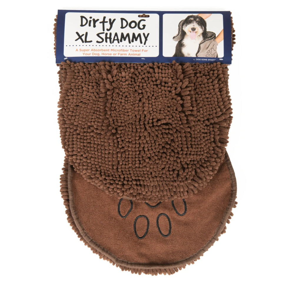 DGS Pet Products Dirty Dog Shammy Towel X-Large For Pet With Love