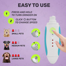 Load image into Gallery viewer, BRINGERPET Dog Nail Grinder (Blue)
