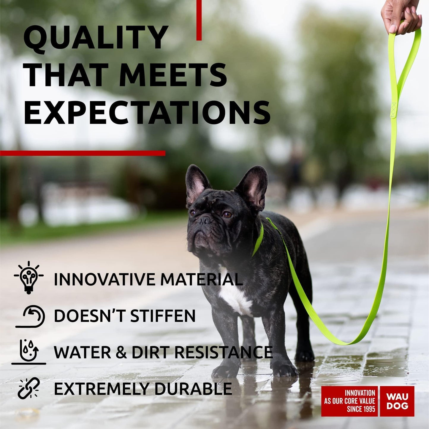 Waterproof Dog Leash 4 Ft   6 Ft   Anti Slip Dog Leash for Large Dogs Small and For Pet With Love