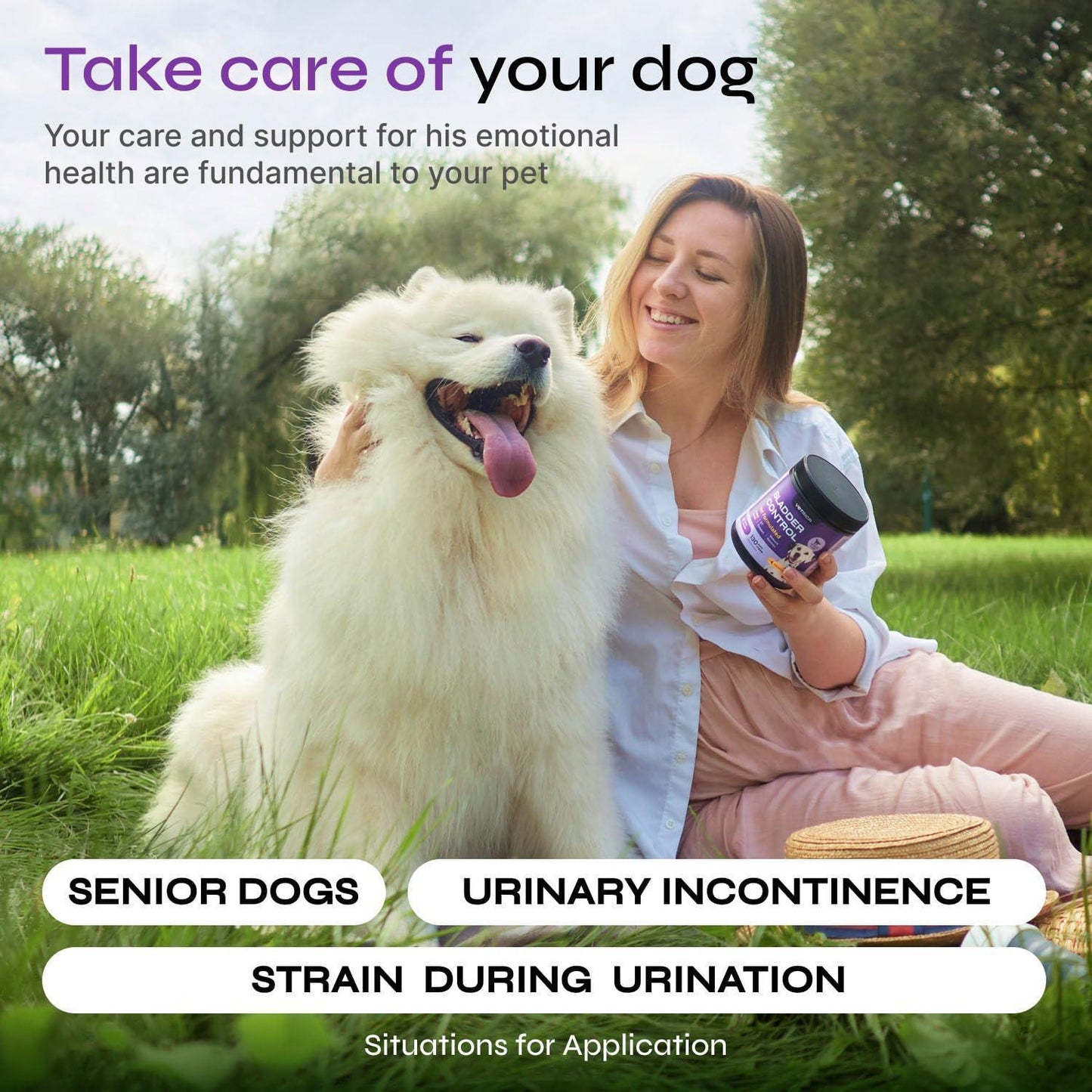 Vetrica Dog UTI Treatment & Bladder Control Cranberry Chews 130 Chews For Pet With Love