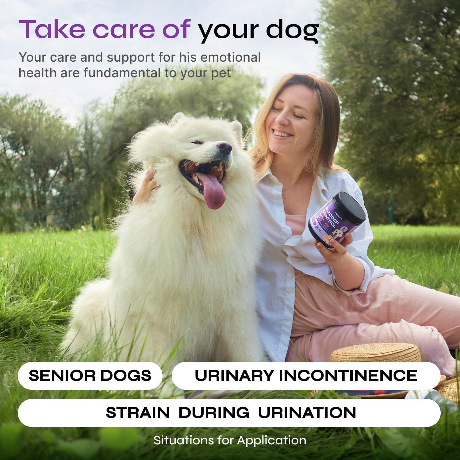 Vetrica Dog UTI Treatment & Bladder Control Cranberry Chews 130 Chews For Pet With Love
