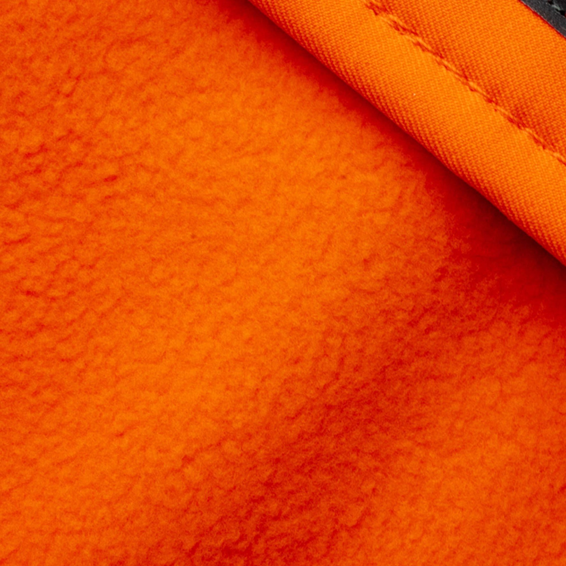 SafetyPUP XD Waterproof Hi Visibility Reflective Blaze Orange Dog Jacket with Light Fleece Lining LARGE For Pet With Love