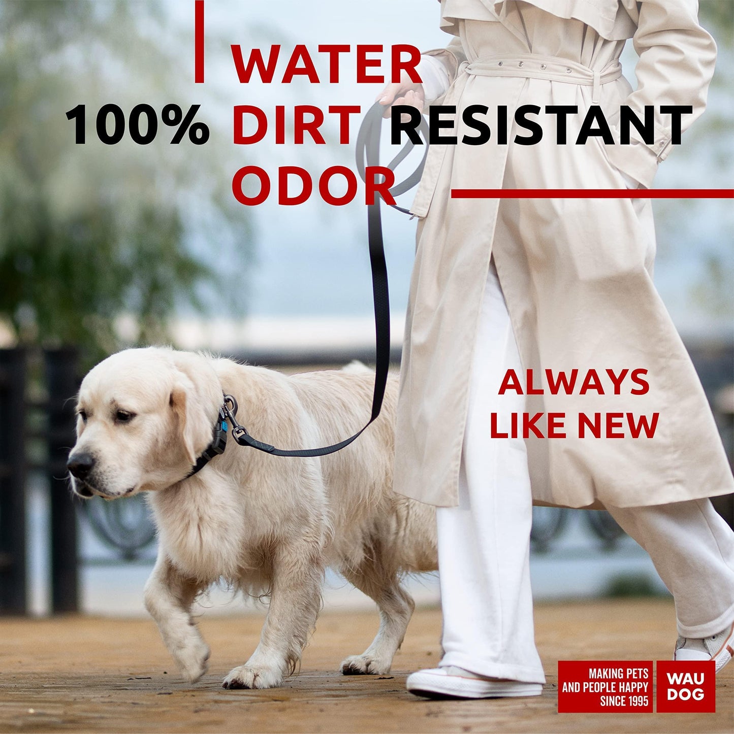 Waterproof Dog Leash 4 Ft   6 Ft   Anti Slip Dog Leash for Large Dogs Small and For Pet With Love