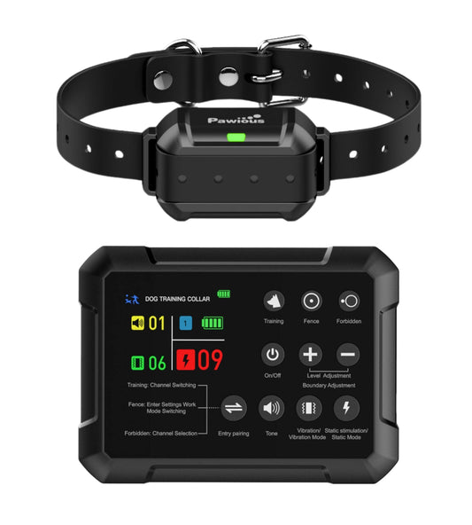 PAWIOUS High Precision Wireless Containment System for Up to 1 Acre for Medium to Large Dogs 6" to 23" Neck For Pet With Love