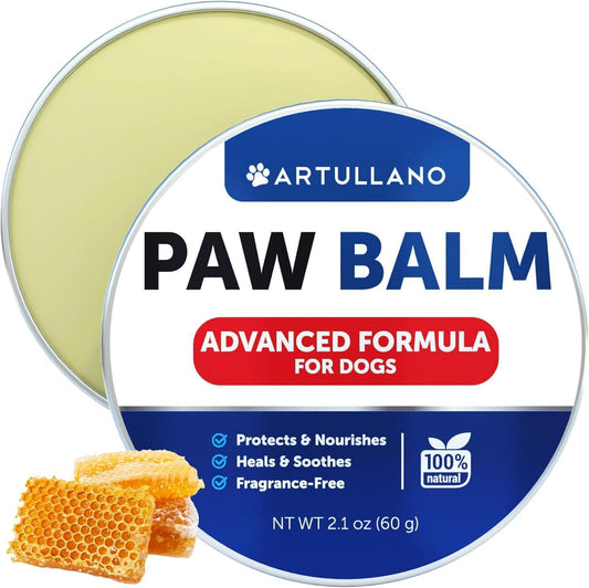 Artullano Dog Paw Balm Protects from Cracks & Wounds 2.1 Oz For Pet With Love