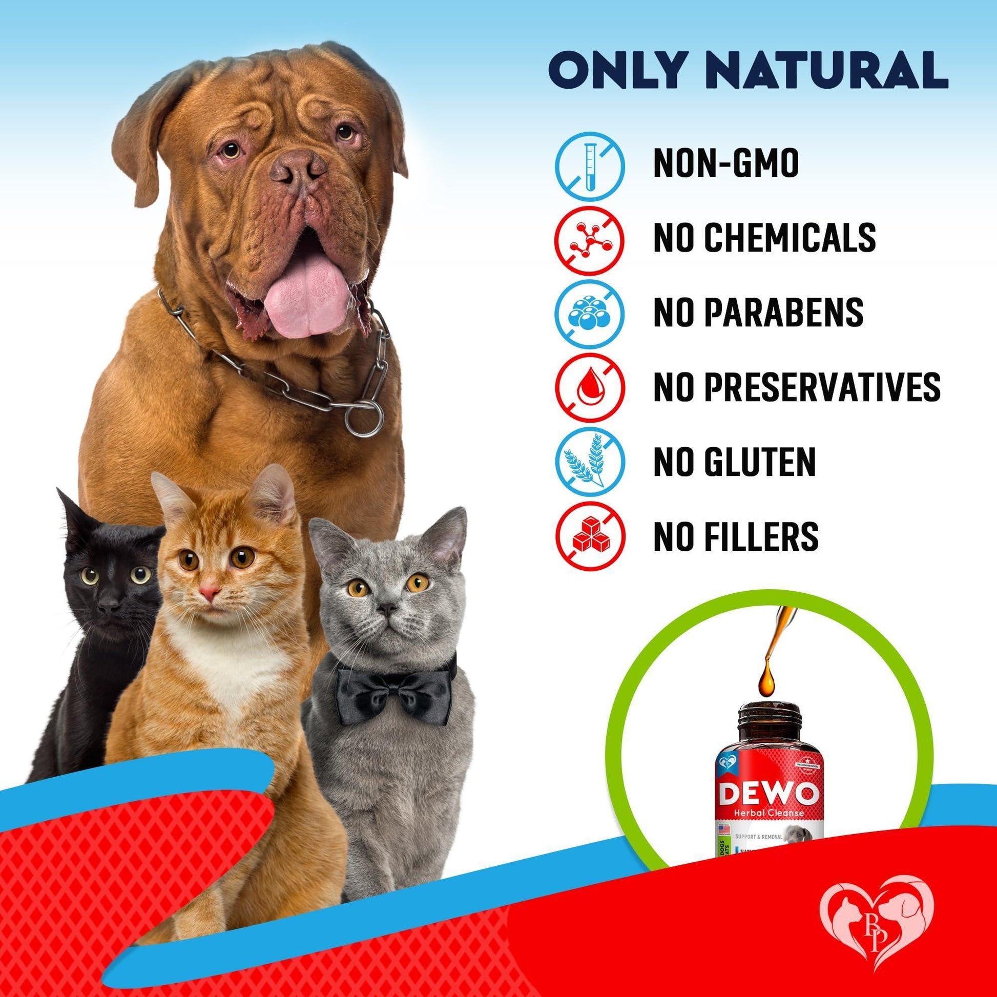 Beloved Pets Liquid Herbal Medicine & Natural Broad Spectrum DEWO Treatment 2 Oz For Pet With Love