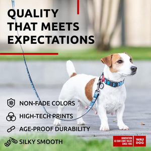 WAUDOG Nylon Dog Leash for Small Dogs and Medium Dogs 4 Ft   Strong Dog Leash