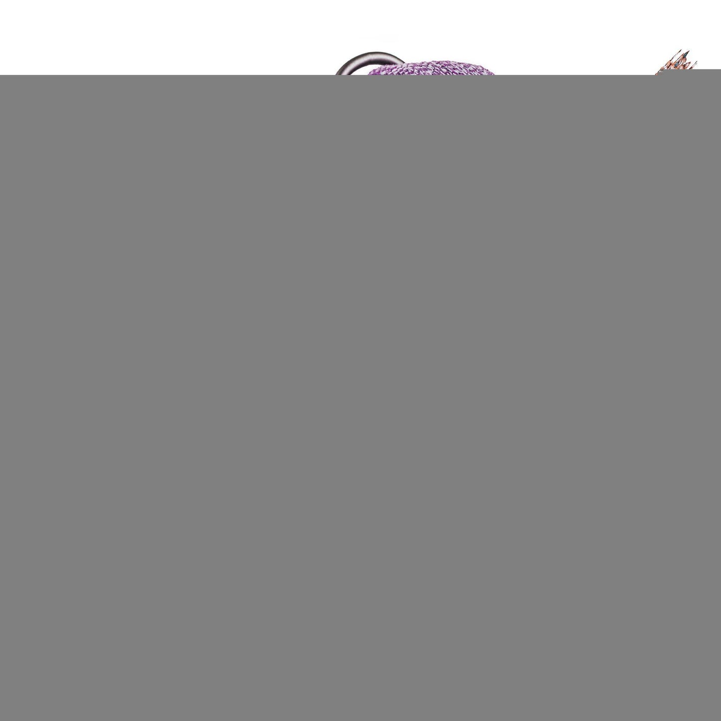 WAUDOG Reflective Eco Friendly Cotton Dog Collar with Smart ID Tag PURPLE MEDIUM For Pet With Love