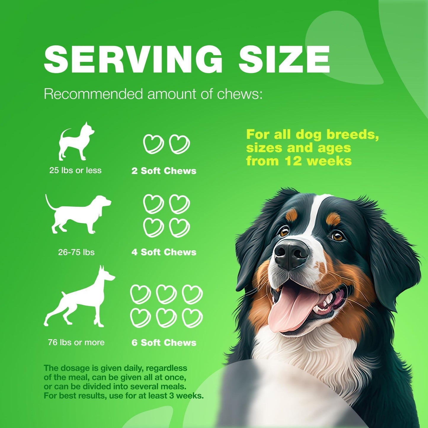 CHEWIA Grass Spot Probiotic Multivitamins Enzymes for Dogs. Vitality & UTI & Digective Support, Urine Neutralizer. 180 Chews. Duck Flavor. For Pet With Love
