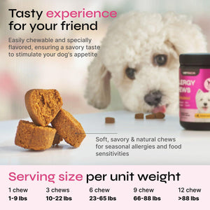VETRICA Dog Itching Skin & Allergy Relief Immune Support Supplement 130 Chews