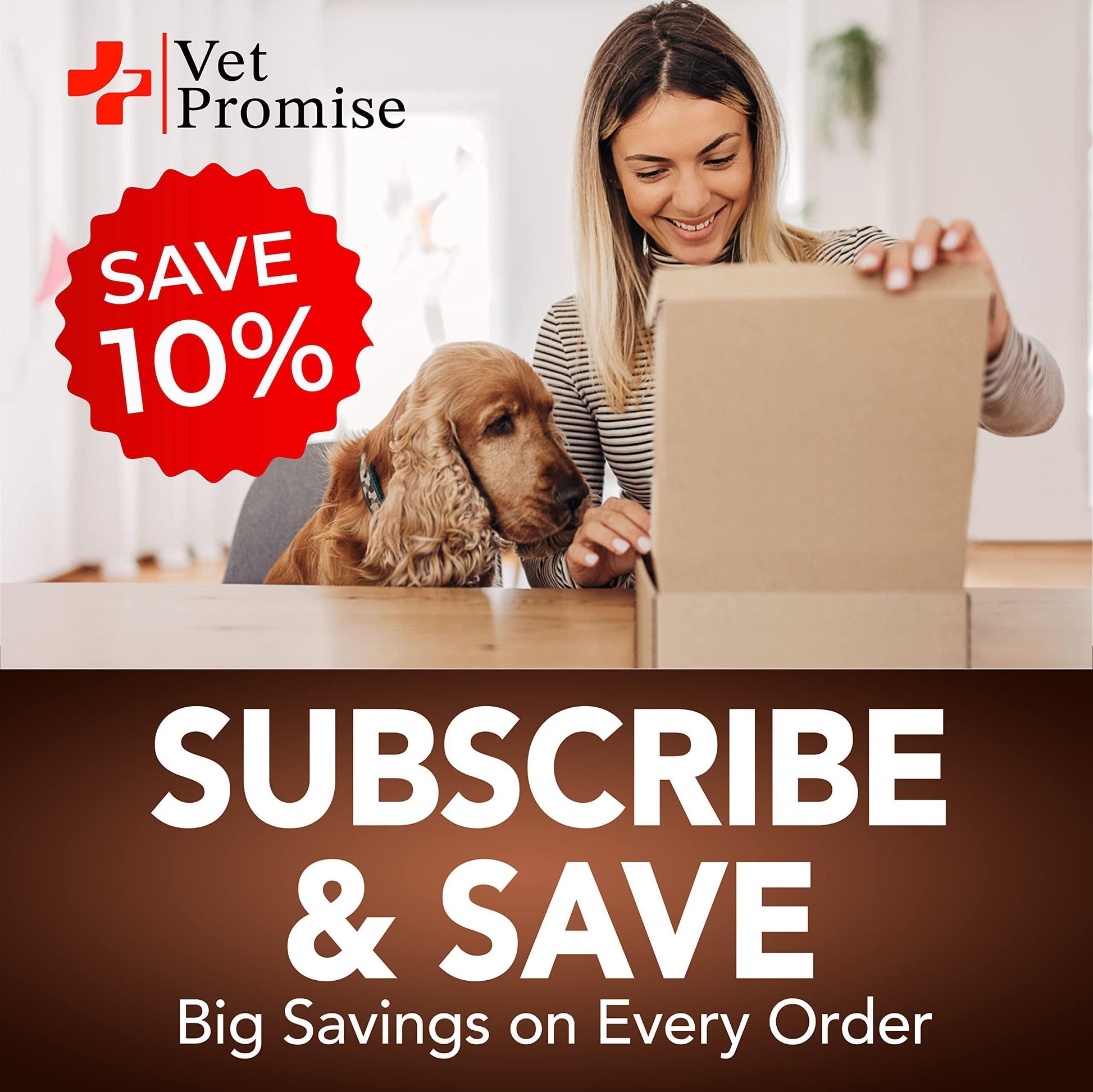 Vet Promise Probiotics & Digestive Enzymes for Dogs Firm Stool & Diarrhea Relief 120 Chews For Pet With Love