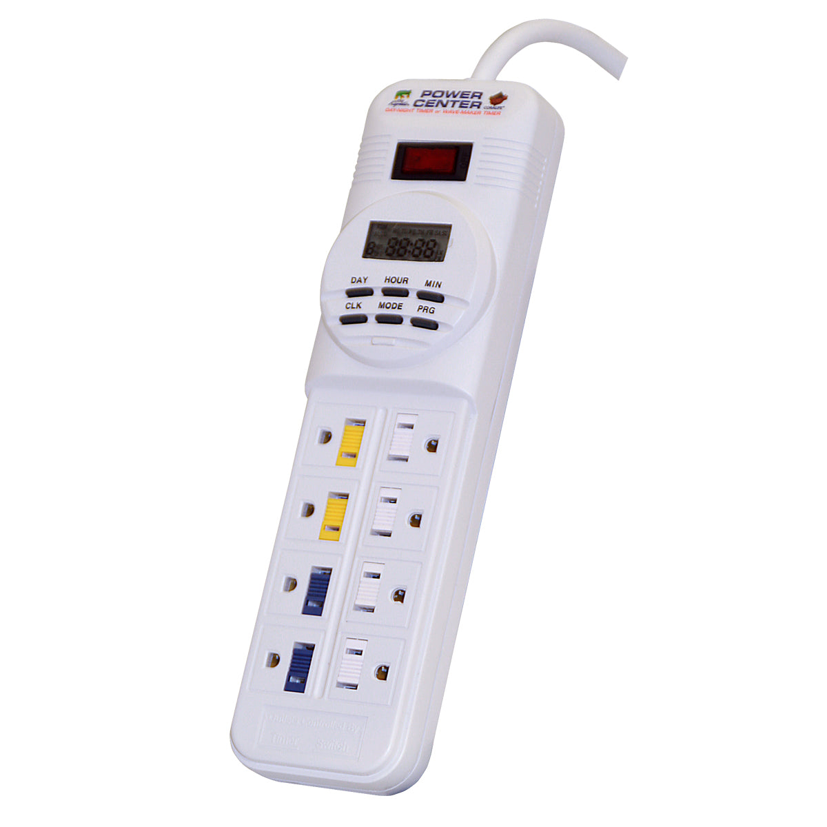 Coralife Digital Power Center Day Night Timer White 10.75 x 3 x 1.75 For Pet With Love