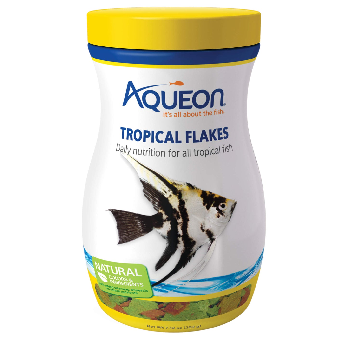 Aqueon Tropical Fish Food Flakes 7.12 ounces For Pet With Love