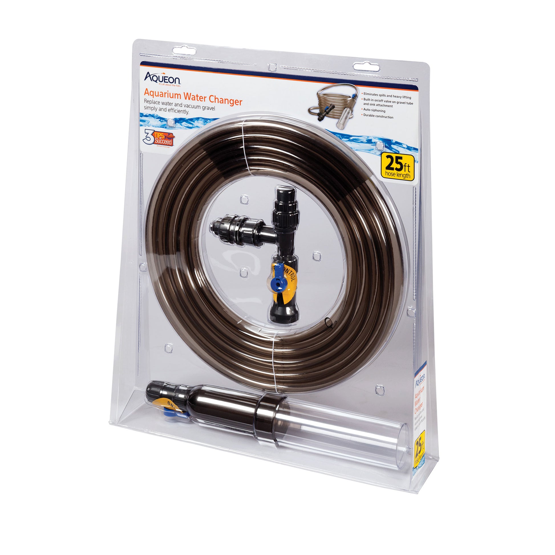 Aqueon Aquarium Water Changer 25 Feet 16.2 x 3.7 x 20.3 For Pet With Love