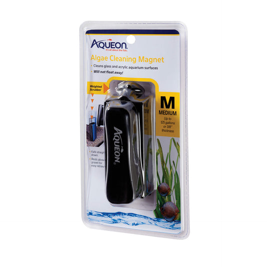Aqueon Algae Cleaning Magnets Medium Black 4.5 x 2.5 x 9 For Pet With Love