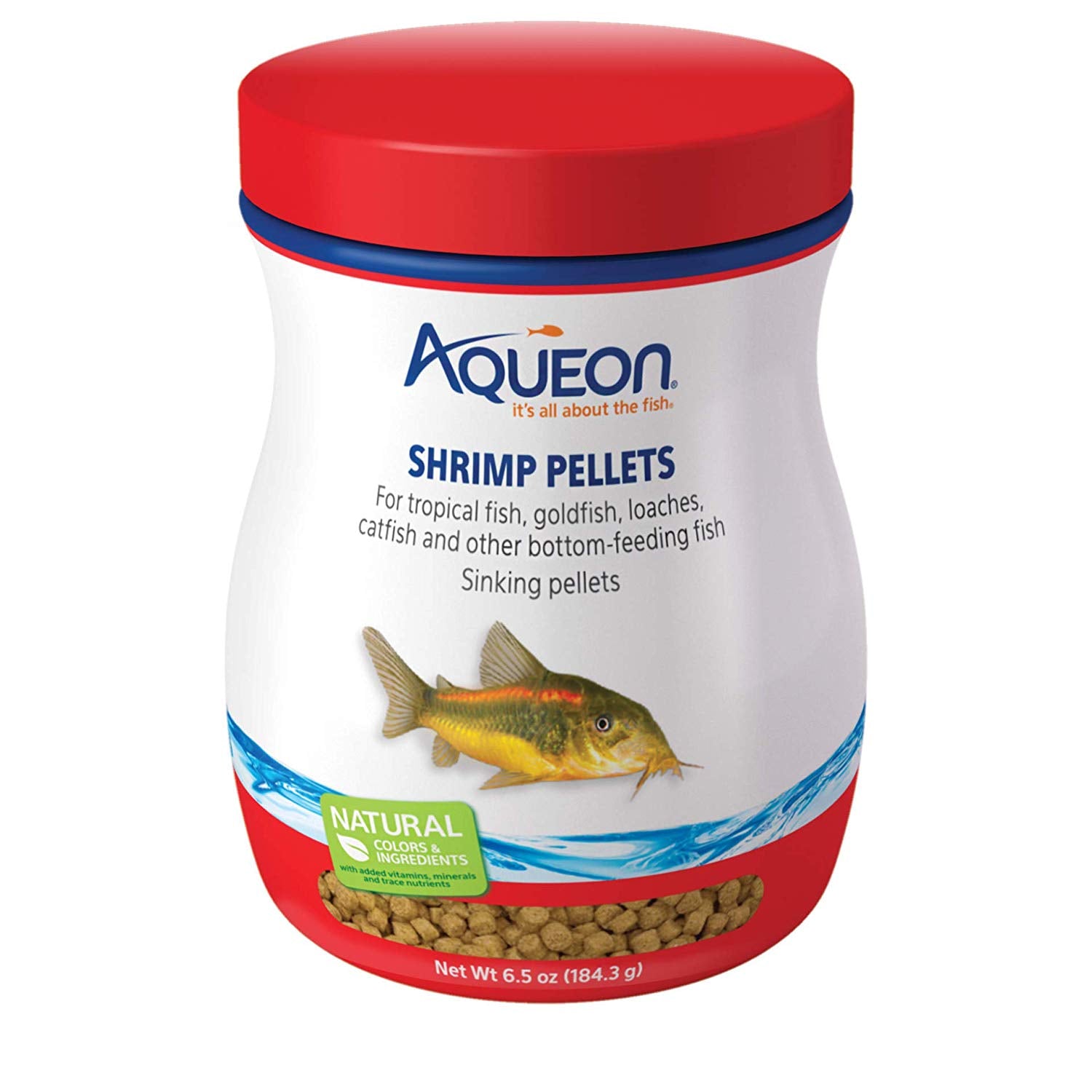 Aqueon Bottom Feeder Fish Shrimp Pellets 6.5 ounces For Pet With Love