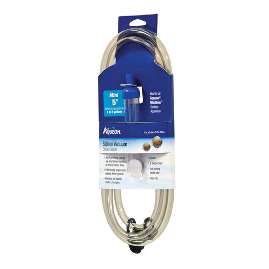 Aqueon Siphon Vacuum Gravel Cleaner Mini 5.5 x 1.5 x 13.7 For Pet With Love