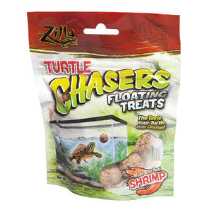 Zilla Turtle Chasers Floating Treats Shrimp 2 ounces 5.125 x 1.75 x 6.5