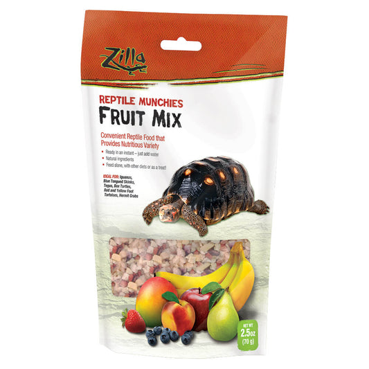 Zilla Reptile Munchies Fruit 2.5 ounces 5.875 x 2.75 x 9.5 For Pet With Love
