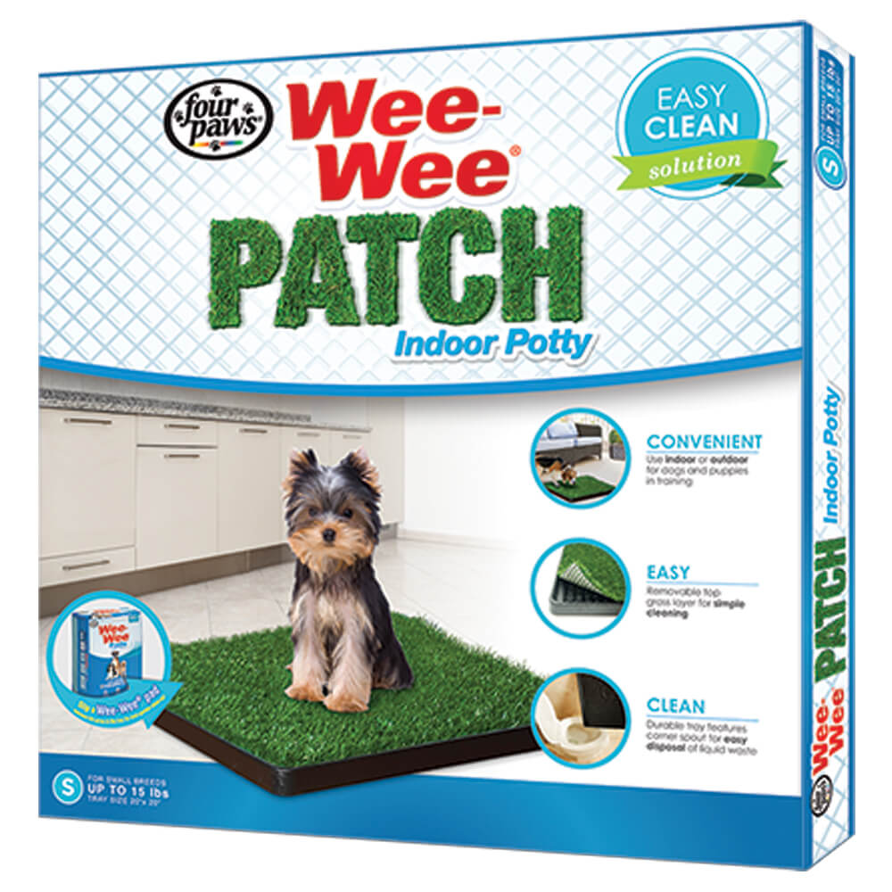 Four Paws Wee-Wee Patch Indoor Potty Small 20 x 20 x 1 For Pet With Love