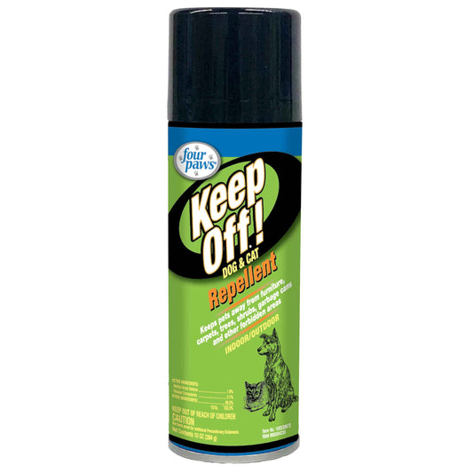 Four Paws Keep Off! Indoor and Outdoor Cat and Dog Repellent 10 ounces Green For Pet With Love
