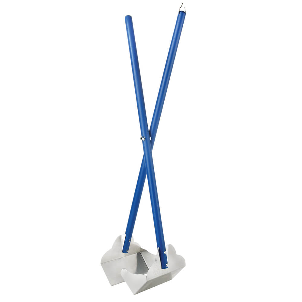 Four Paws Sanitary Pooper Scooper Plain Scoop Blue 5.25 x 7 x 33.5 For Pet With Love